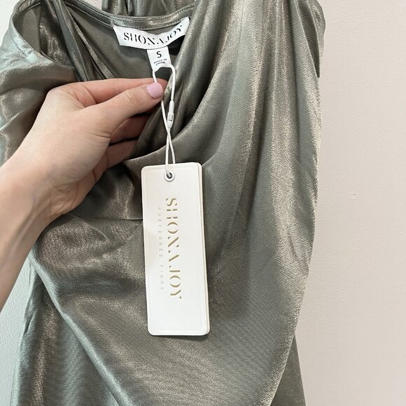 Shona Joy NWT La Lune Lounge Slip Dress in Sage Green Size Small - Picture 3 of 8